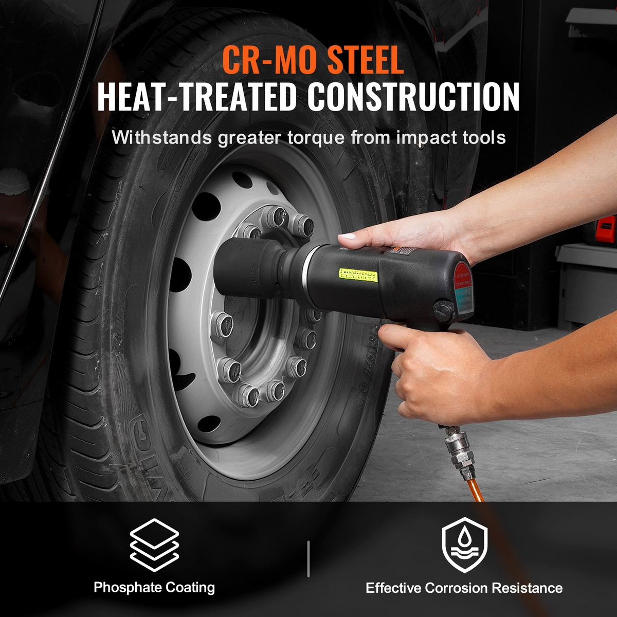 a person using a tool to fix a tire