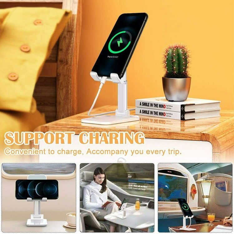a phone charging station on a table