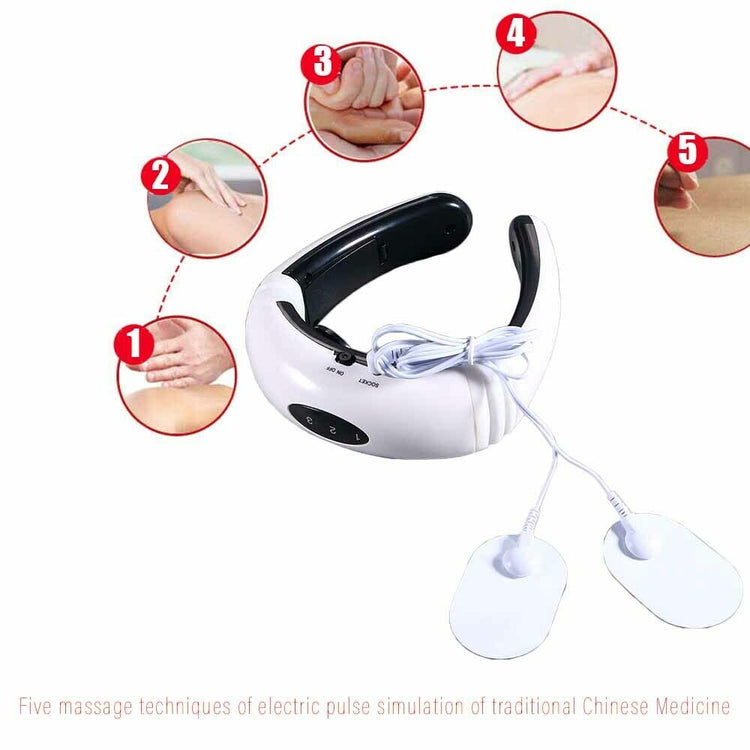 a massage techniques of electric pulse stimulation
