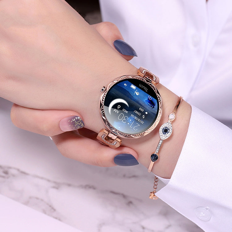 a person wearing a smart watch