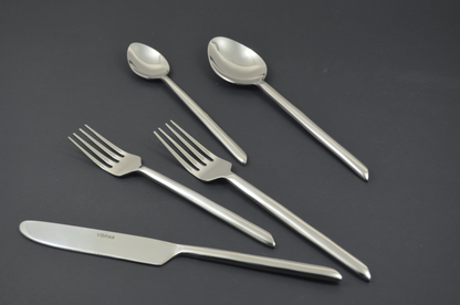 Flatware set of 20 Pieces Silver Design Unique Handle Stainless Steel