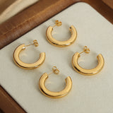 Minimalist Gold-Tone Fashion Earrings