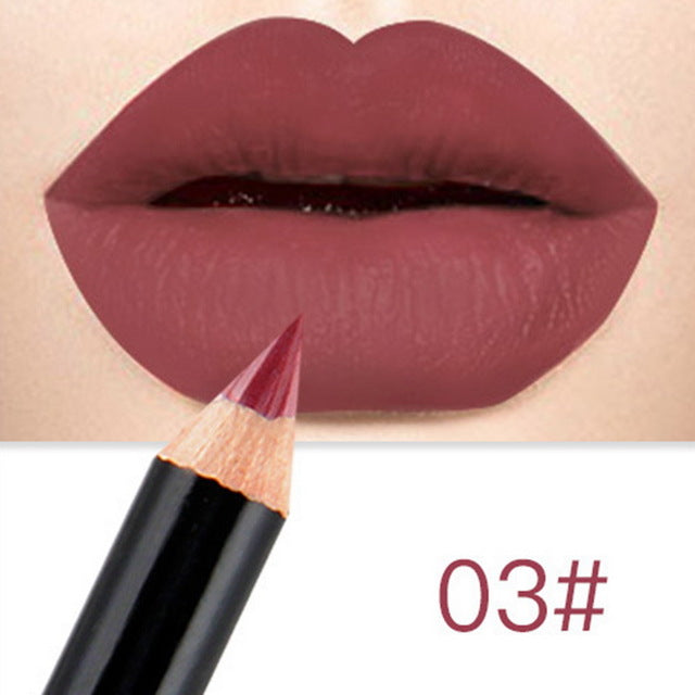 a close up of a lip pencil