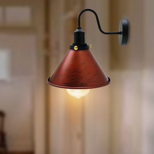 Industrial Metal Wall Light Fitting Vintage Cone shape Wall Sconce~3388