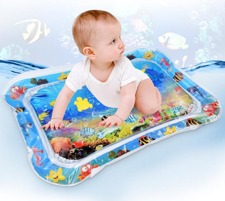 a baby in a swimming pool