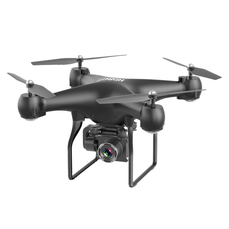 a black drone with a camera