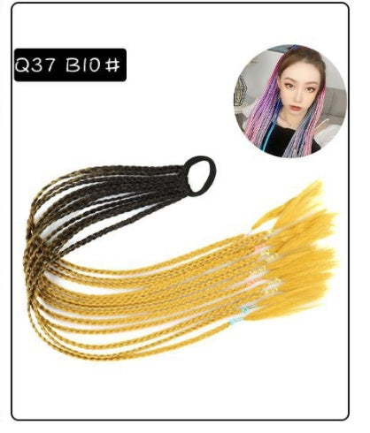 a group of braided hair