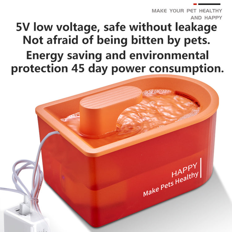 a container with a handle and a white cord