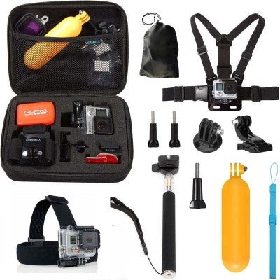 a set of equipment for action camera
