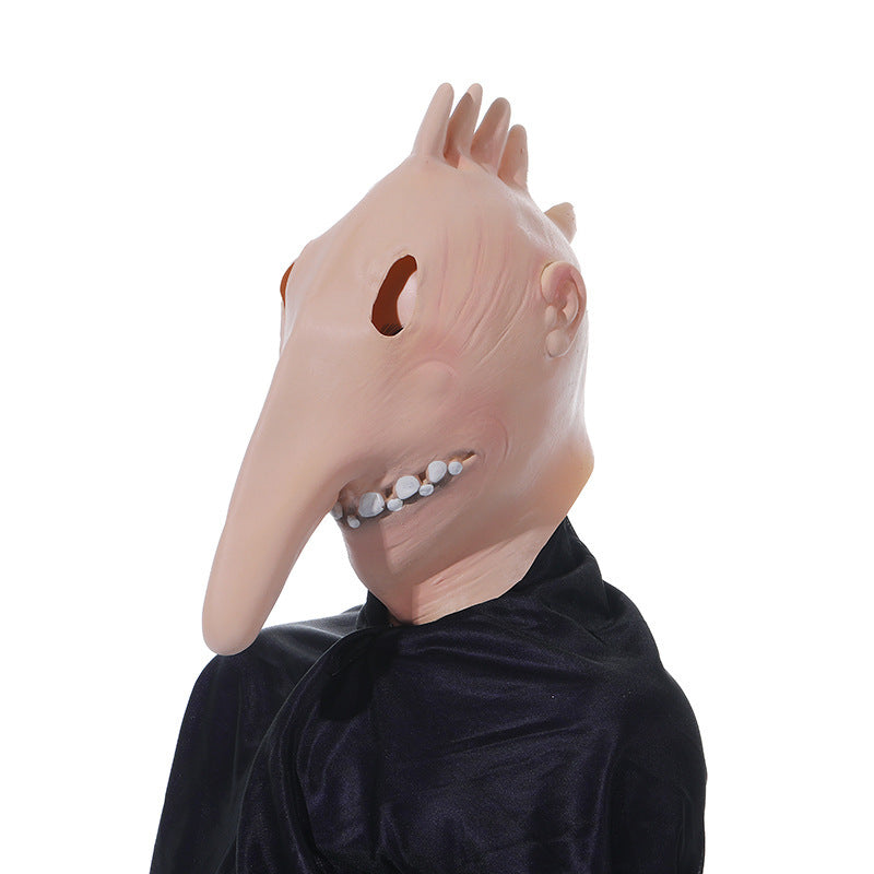 a person wearing a mask