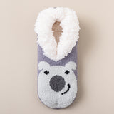 Plush Non-Slip Indoor Socks with Christmas Characters