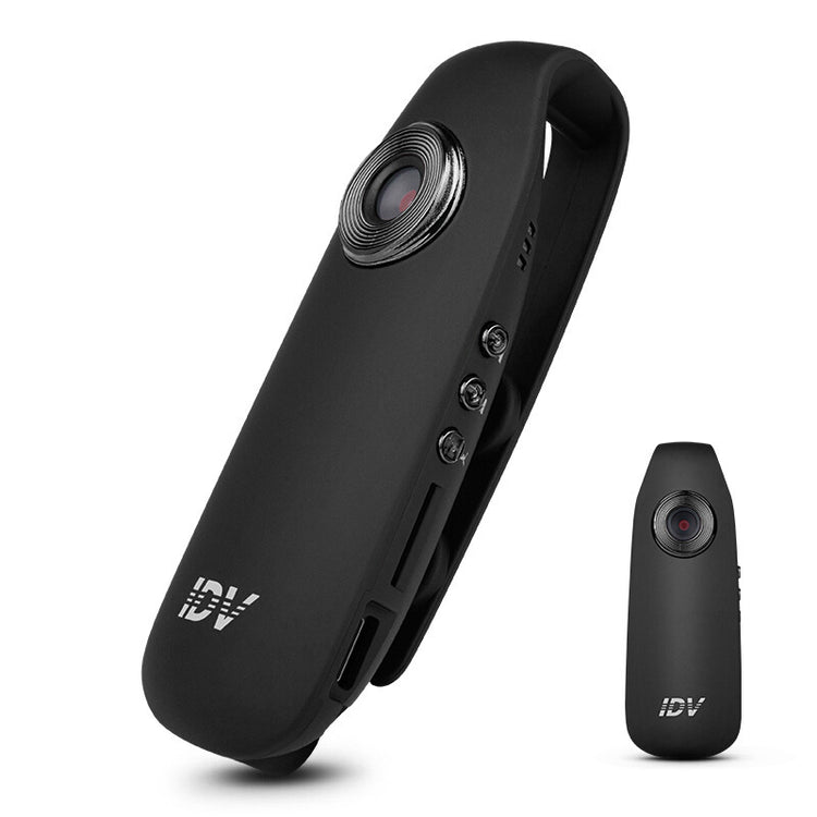 a black camera with a round lens