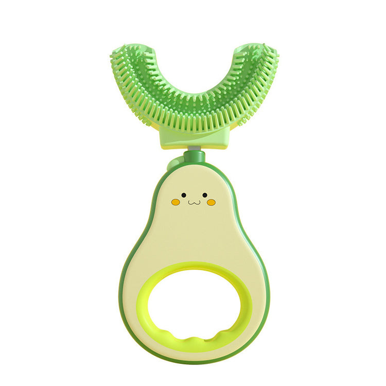 a baby rattle with a face on it