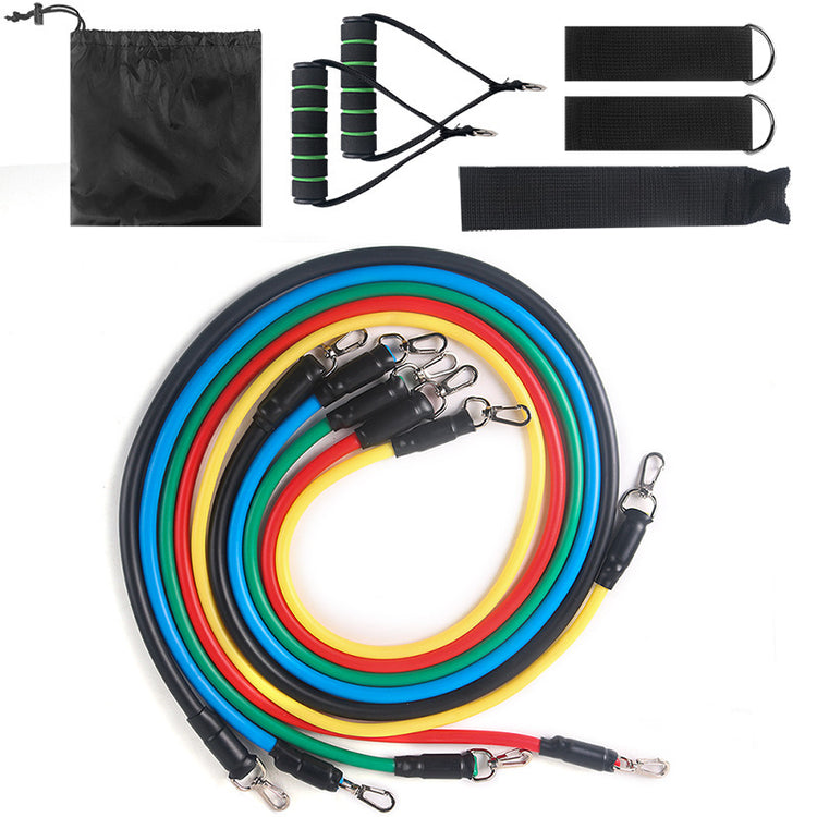 a group of colorful elastic bands