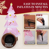 7.2-Foot Lighted Inflatable Christmas Tree Yard Decoration