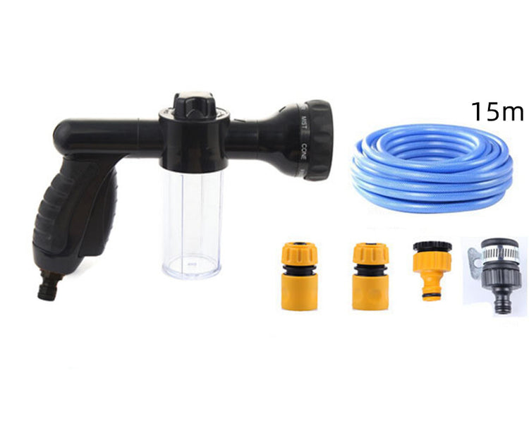 a hose and a hose with nozzles