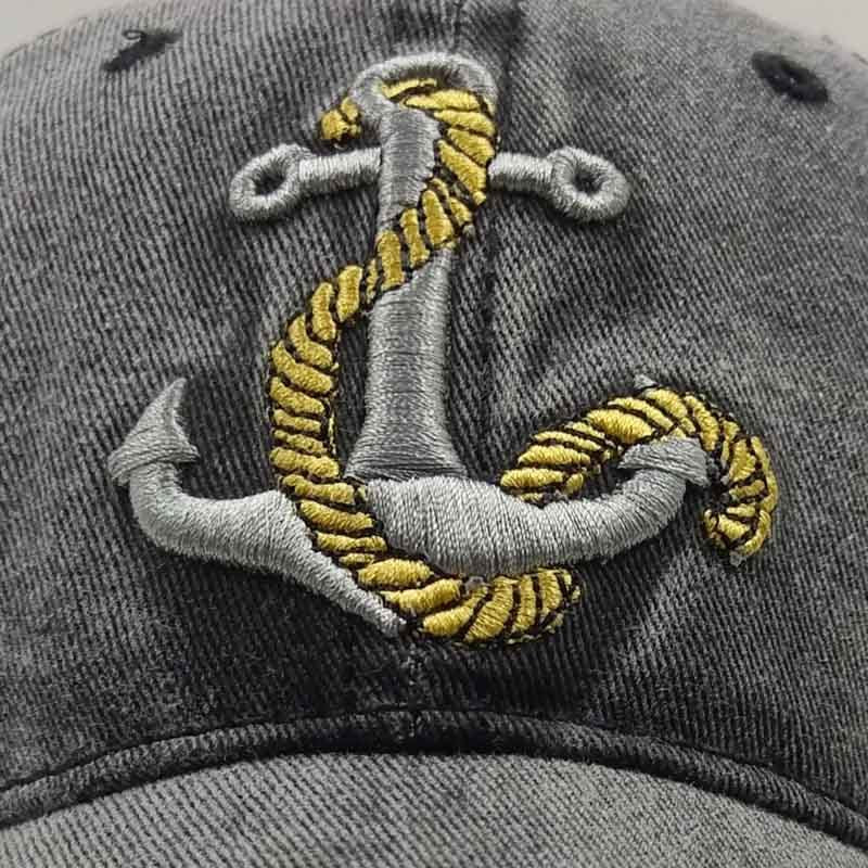 a hat with a anchor on it
