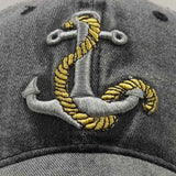 Embroidered Anchor Baseball Cap