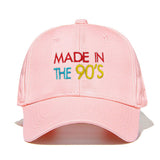 Short-Brim Embroidered Baseball Cap