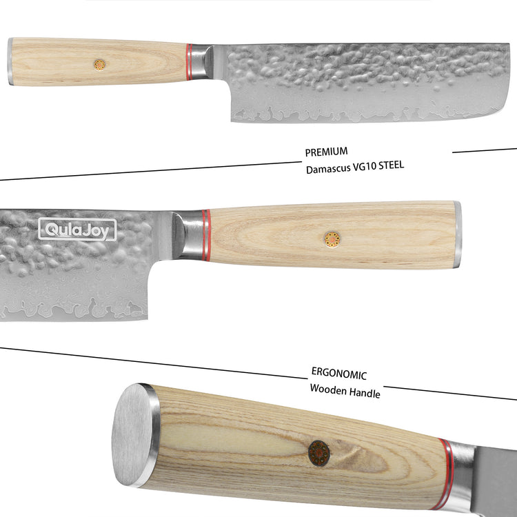 a knife with a wooden handle