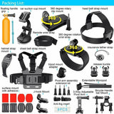 Sports Action Camera Chest and Mount Accessories Kit
