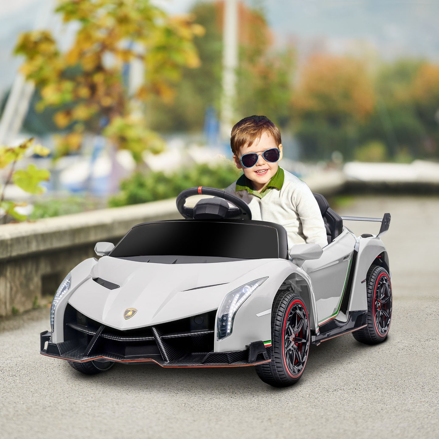 Lamborghini Veneno Licensed 12V Electric Kids Ride on Car with Bluetooth