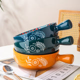 Glazed Ceramic Salad and Dessert Bowl