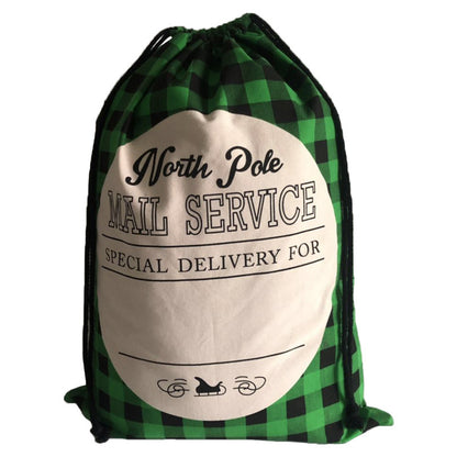 Christmas Gift Bag Black And White Lattice Christmas