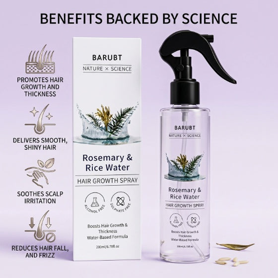 Rosemary & Rice Water Hair Spray, 200ml