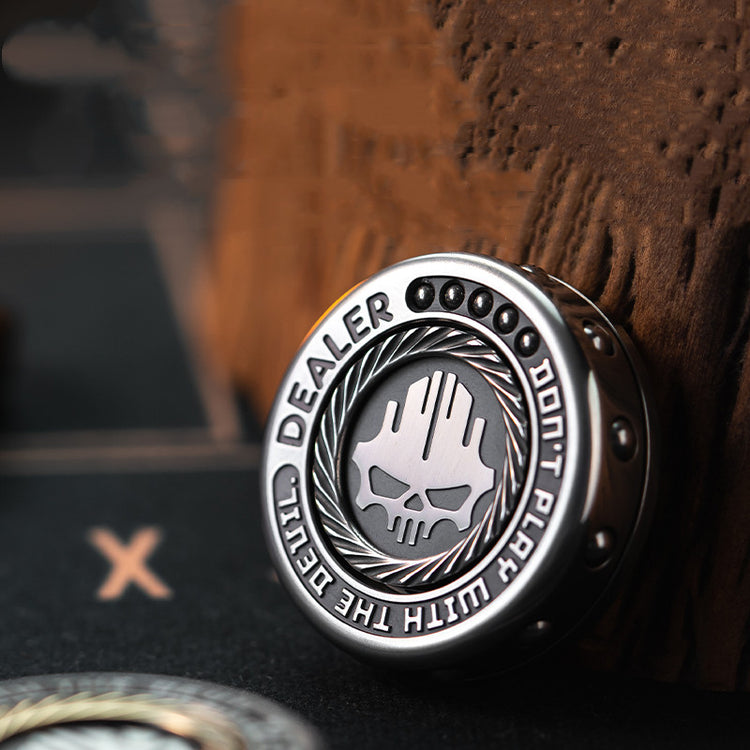 a close up of a token