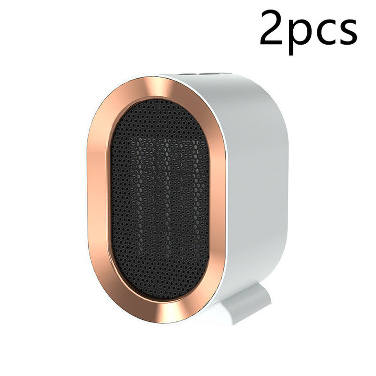 a white and gold speaker