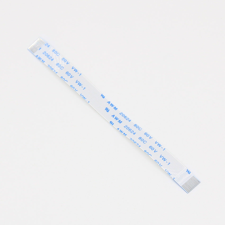 a white and blue strip with blue text