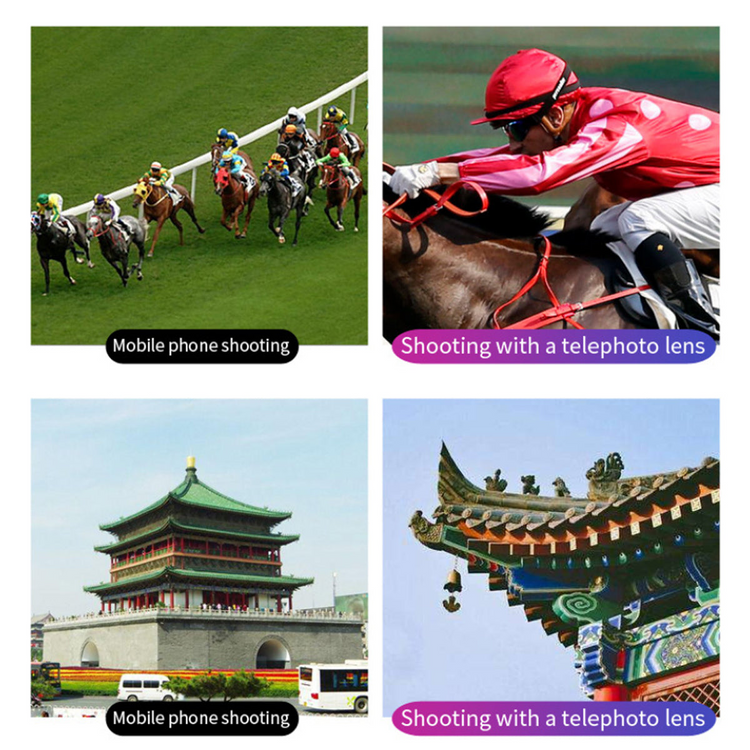 a collage of images of a horse racing