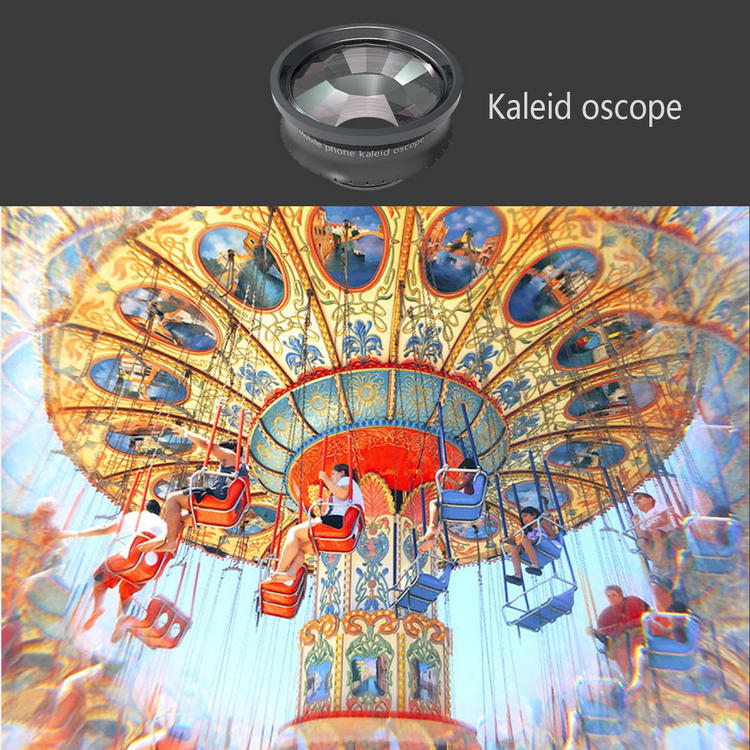 a camera lens and a carousel
