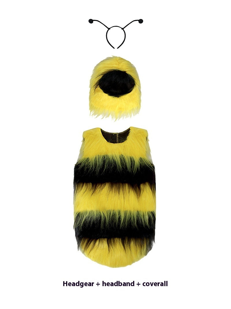 a garment made of yellow and black stripes