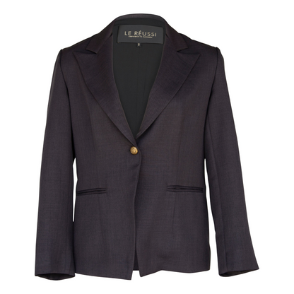 Luxe Charcoal Wool Suit