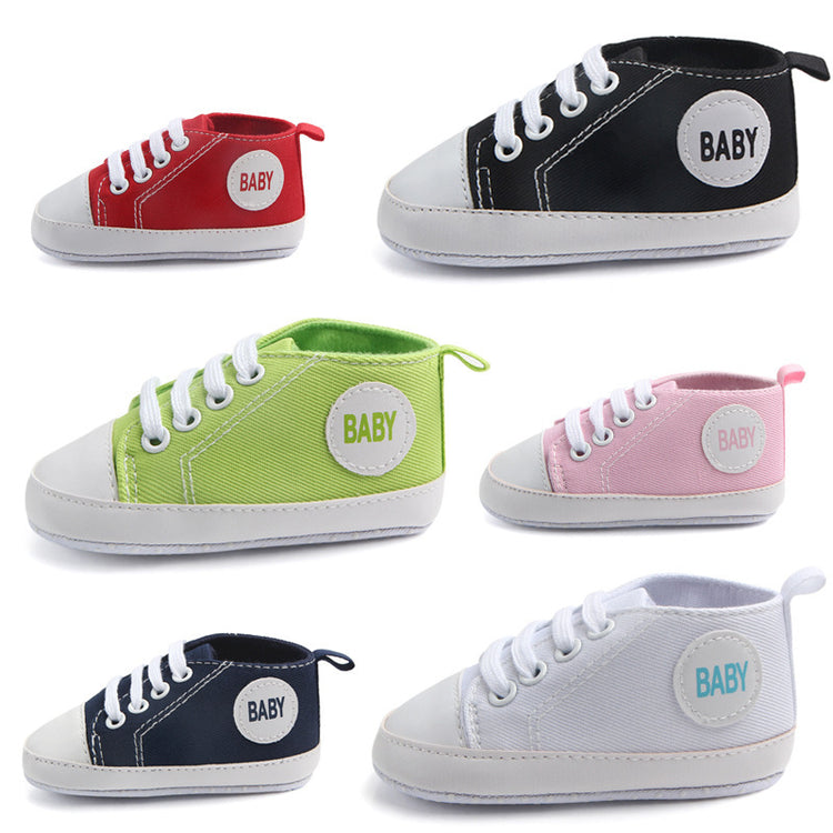 a group of baby shoes