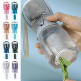 3-in-1 Portable Dog Water Bottle with Food and Waste Bag Storage