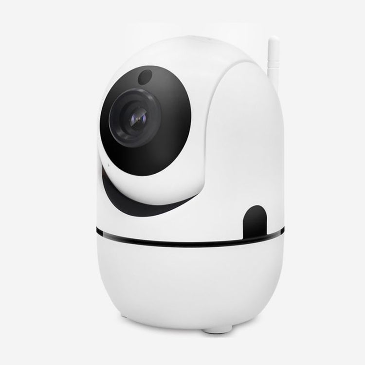 a white and black round object with a round face