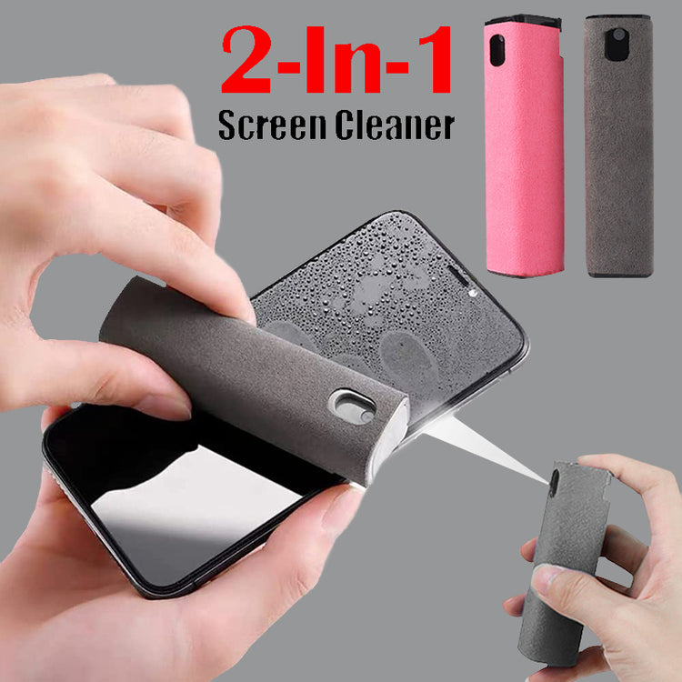 a person cleaning a phone