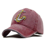 Embroidered Anchor Baseball Cap