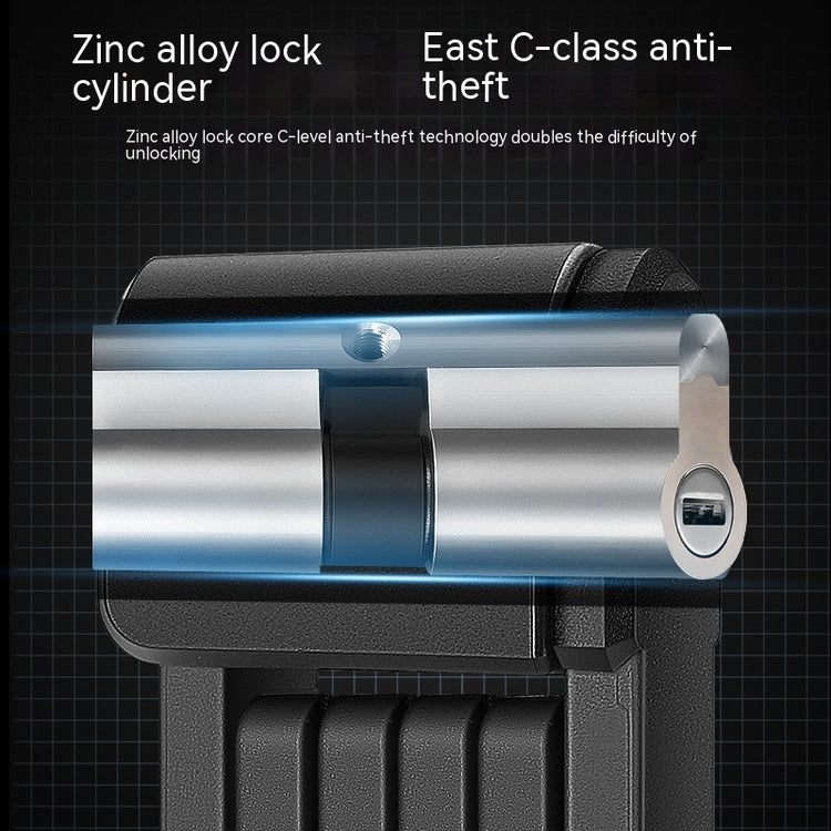 a black and silver lock cylinder