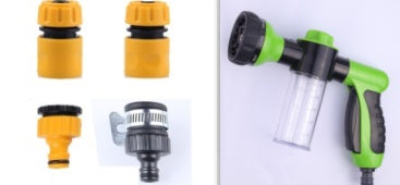 a close-up of a hose nozzle