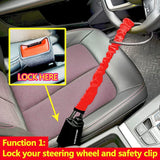 Steel Cable Steering Wheel Anti-Theft Lock