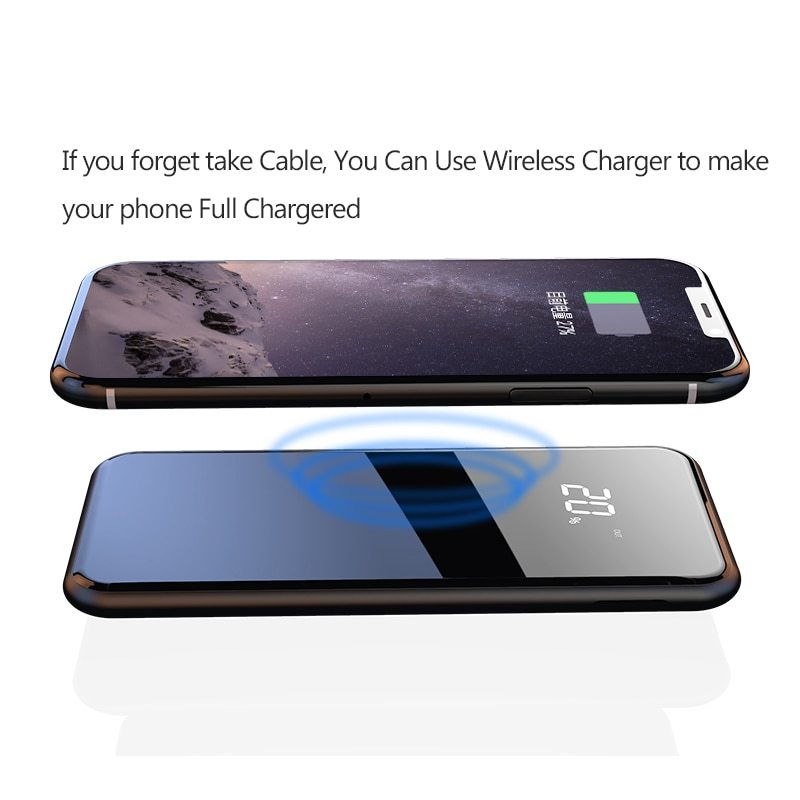 a cell phone charging with a wireless charger