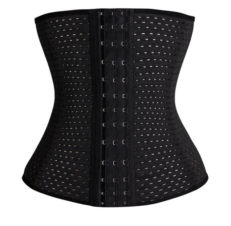 a black corset with silver rings