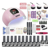 80W UV/LED Nail Lamp and Gel Polish Set