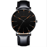Quartz Watch with Mesh or Leather Strap