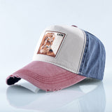 Letter-Embroidered Adjustable Baseball Cap