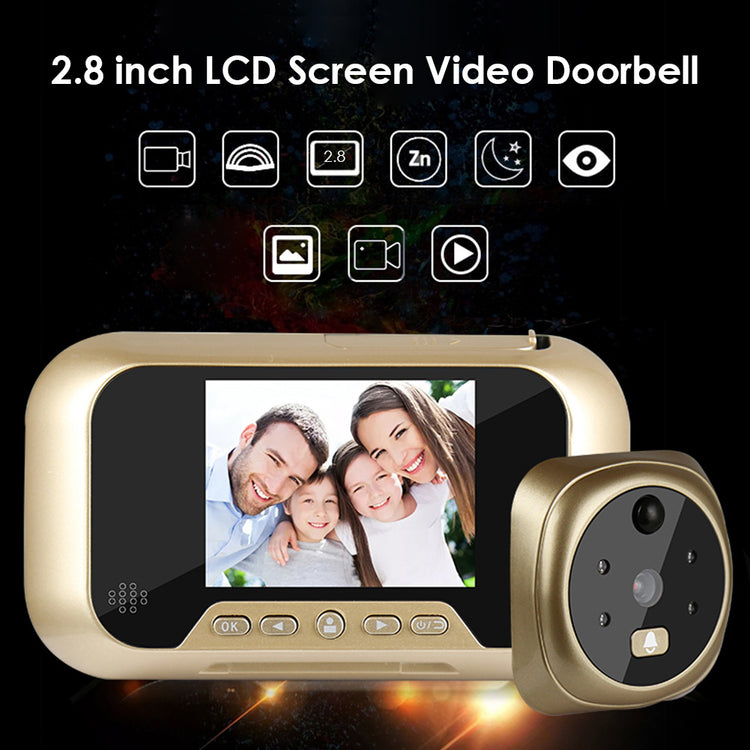 a video doorbell with a screen and a camera